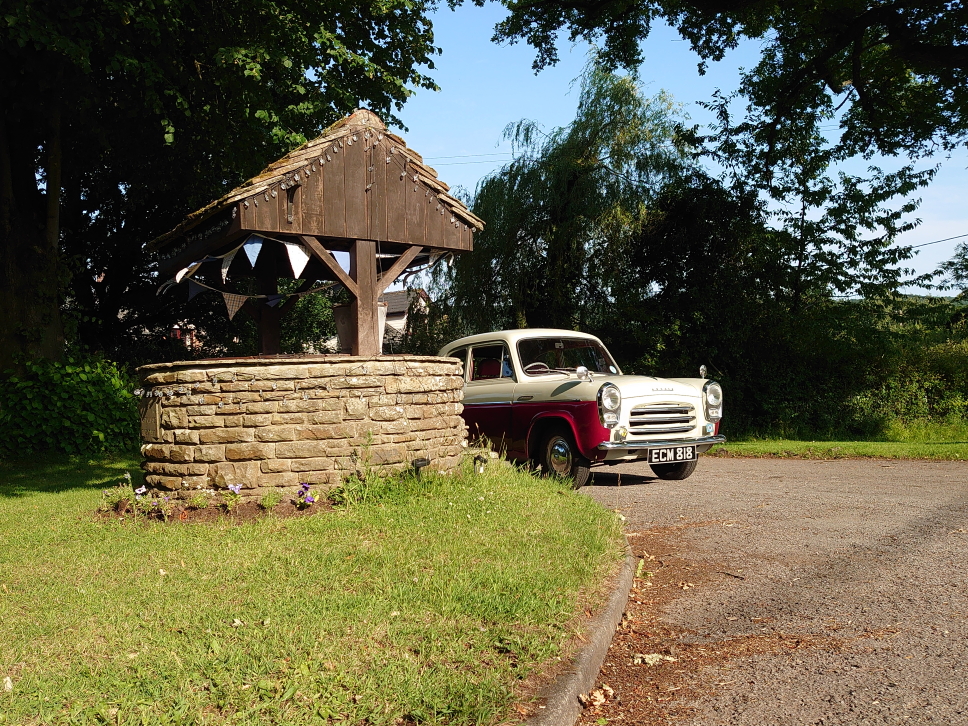 Another view of the well and Lizzie